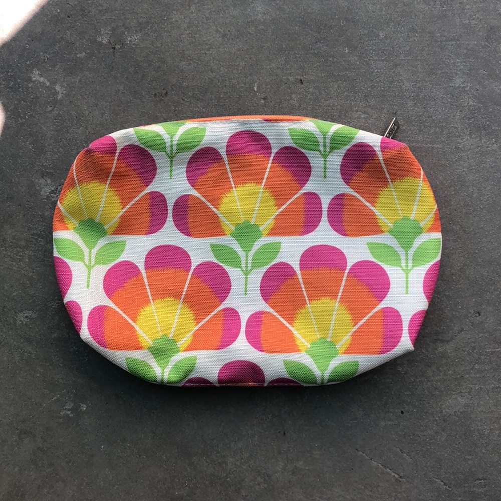 ☀️ Clinique Floral Cosmetic Bag